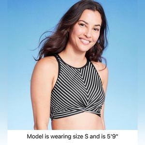 Women’s longline twist bikini top XS NWT